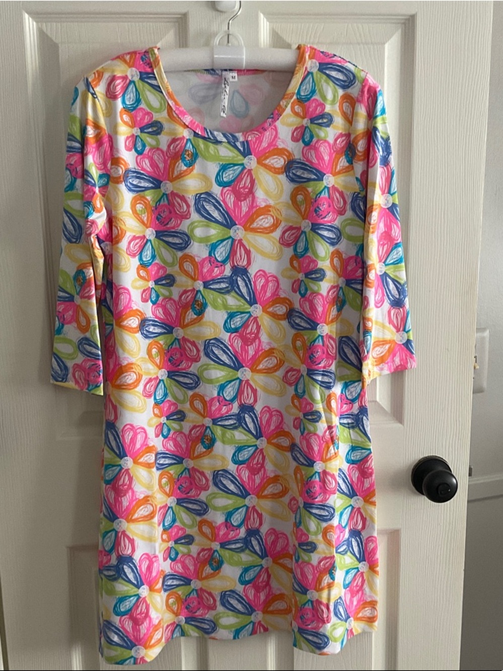 Lulu-B Multi-Color Floral Loop Midi Dress